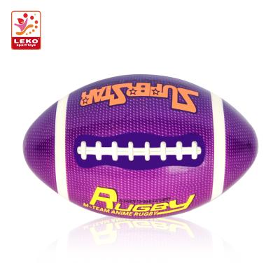 China Newest Kids Eco-friendly Outdoor Sports Custom Printed Foam American Football Vintage Rugby Ball for sale