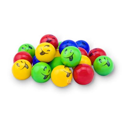 China PU Material Promotional Smiley Foam Anti Restless Person Toy Strain Ball Anti Stress Ball for sale