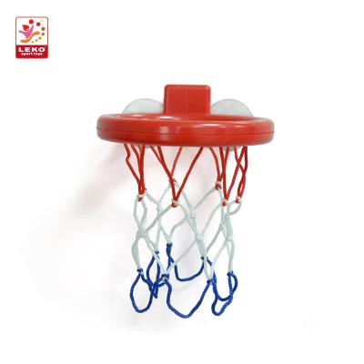 China Kids Play LEKO Kids Mini PU Indoor Balls Basketball Rim Plastic Basketball Hoop Stress With Net for sale