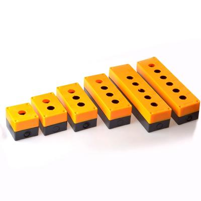 China Industrial Waterproof Dustproof Push Button Box 1Hole 2Hole 3Hole 4Hole 5Hole 6Hole Emergency Stop Button Switch Box 22mm Open Hole for sale