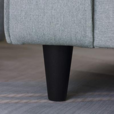 China 4.33 Inch Tapered Pvc Screw Furniture Legs Industrial Plastic Feet for sale