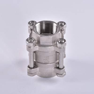 China General bsp NPT vertical thread check valve SS316 stainless steel 1000wog check valve 1/4