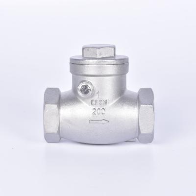 China General Stainless Steel CF8M Swing Thread Check Valve 1/4