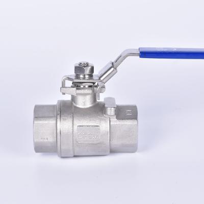 China General 1000psi 2 Pcs Female Thread Din Lengthen Ball Valve With Lockable Handle SS316 Ball Valve For Water Diesel Oil for sale