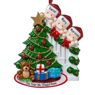 China DIY Home Hanging Decoration Merry Christmas Tree Gift Decorations Family Christmas Ornaments With Names for sale