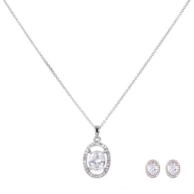 China Bestselling High Quality CLASSIC Diamond Circle Zircon Necklace for sale