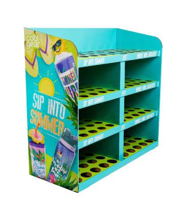 China Eco - Friendly Custom Corrugated Paper Display Rack Cardboard Floor Pallet Display for sale