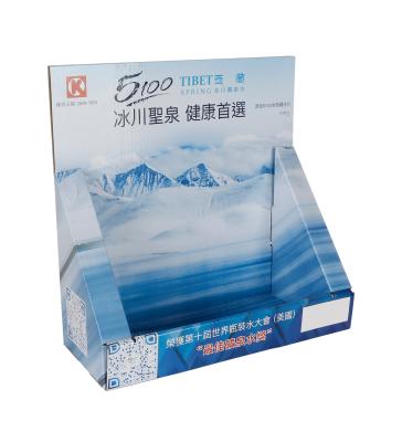 China Eco - Friendly High Quality Custom Cardboard Top PDQ Table Counter Display for sale