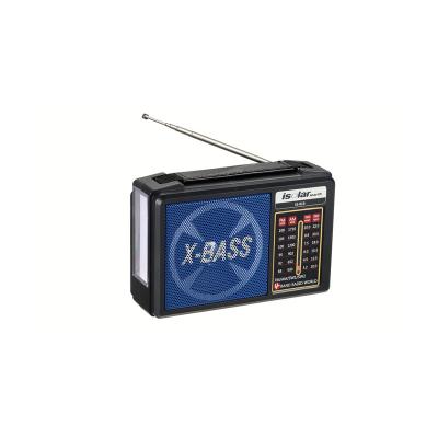 China Mini FM/AM/SW1-2 4 Band Mini Speaker Pocket Radio Digital Radio Radio 4 In Speaker With LED Light for sale