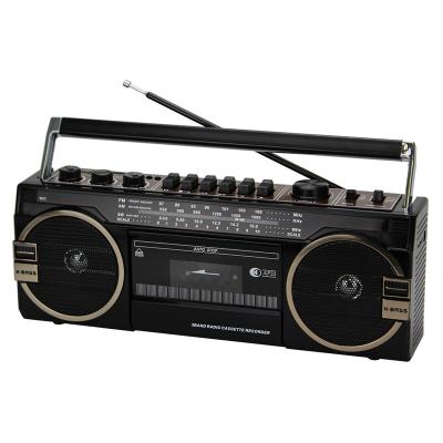 China IS-149BT Mini Wireless Speaker USB SD Radio Speaker Home Cassette Tape Recorder Player with Tape Equalizer and Carry Handle for sale