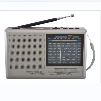 China RX-321 PORTABLE Wireless Blue Tooth Speaker AM/FM/SW 9 Bands Radio With USB SD MP3 WMA Music MP3 Player Earphone Jack for sale