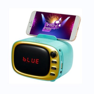 China Portable Wireless Phone Function WS-5368 FM Radio USB TF Music Player Wireless Speaker with Mobile Phone Holder and LED Deployment for sale