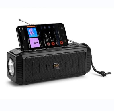 China HF-009 Function HF-009 Multifunctional Lamp Woofer Mini Radio Portable USB TF Solar Panel Speaker BT FM Radio Speaker for sale