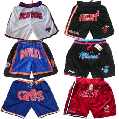 China Wholesale Custom Men's Embroidered Basketball Anti Wrinkle Shorts High Quality Polyester Mesh Mens Womens Shorts Custom Logo Basketball Just for sale