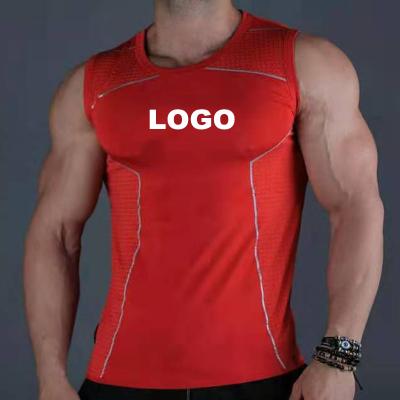 China 2021 Summer Vintage Cotton Sleeveless Sports Training Men's Running Vest Fitness Basketball Top Tank for sale