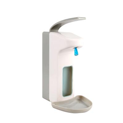 China Modern Wall Mounted Elbow Soap Sanitizer Dispenser With Tray For Hand Sanitizer in Hospital for sale