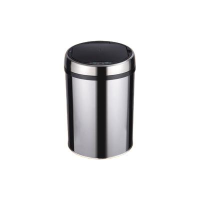 China Pressing Type Bin Sensor Stainless Steel 304 S.S. Automatic Trash Can For In Door Place for sale