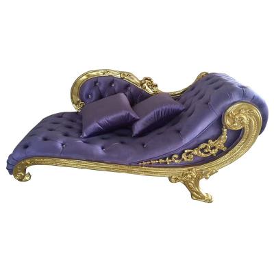 China CH13 Solid Wood Convertible Classic European Style Convertible Lounge Furniture Purple Lounge Chair for sale