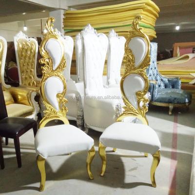 China LC107 Classic Wooden High Back Chair , Classic Royal King Chair for sale