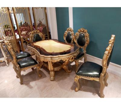 China Dining Room Set ZX10 Italian Dining Set European Dining Set Antique Dining Table for sale