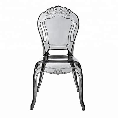 China Dining Chair 2018 Modern Transparent Plastic Chairs For Wedding Rental Place for sale