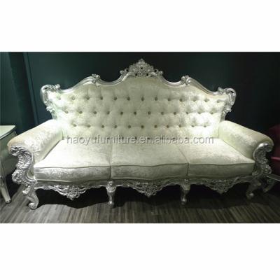 China Solid Wood Royal Luxury Classic European Wedding Sofa Sets Furniture for sale