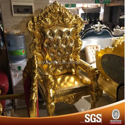 China Hotel Chair Wedding King Chair , King Queen Chairs For Wedding for sale