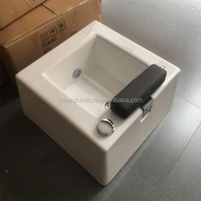 China Sink FOR SPA 2020 High Quality Plastic Resin Pedicure Bowl For Spa With 7 Colors Light for sale