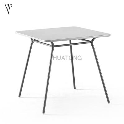 China Rustproof Custom Luxury Outdoor Coffee Tables Factory Factory Indoor Coffee Shop Table Dining Bar Tables for sale