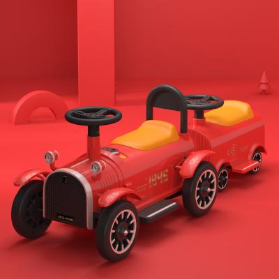 China 2021 new multi-function toy train children's electric car stroller ride in China two-seater multi-function factory direct sales for sale