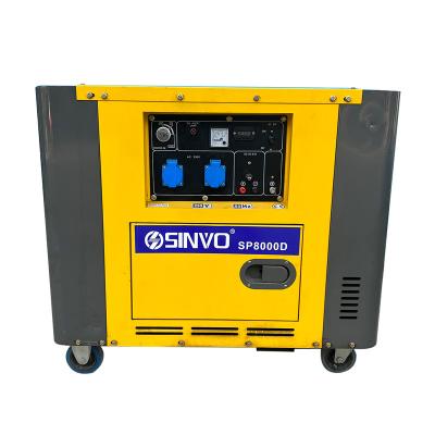 China Portable Diesel Electric Generator Set 5kw Super Silent Generator Set 490*410*600mm for sale