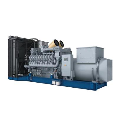 China Protection class IP23 PE hard film starting1520kw electric diesel generator set 6400*2600*2500mm for sale