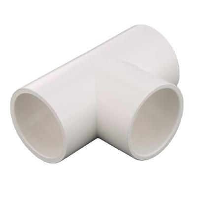 China Water Supply Custom PVC Pipe Fittings Two Way Plastic Mount Design for sale