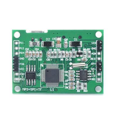 China MP3 player voice module 4MB voice playback I/O trigger serial port control USB download box flash tf card Yusijie-USB mp3 diy download mp3 for sale