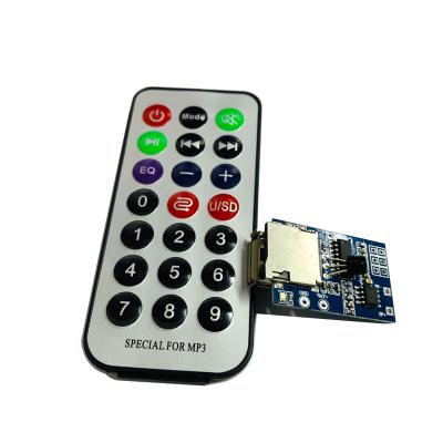 China With TF Card MP3 Player Decoder Board Amplifier Function Module 3.7V 5V MP3 Module TF Card MP3 Decoder Remote Control Panel With Remote for sale