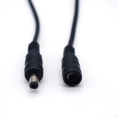 China Copper 2 Core Power Cable 5.5*2.1 Core Power Supply Tail Cable Male Female DC Plug Male Female Extension for sale