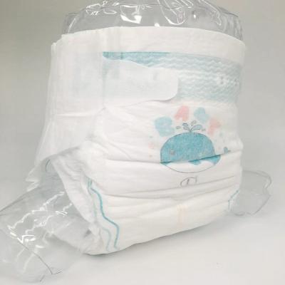 China Warm Air Breathable Nonwoven Baby Printed Disposable Diaper for sale