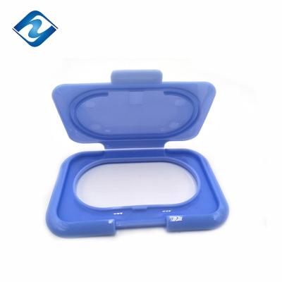 China Non Spill Plastic Wet Cloth Flip Top Cap Tissue Cover Box for sale