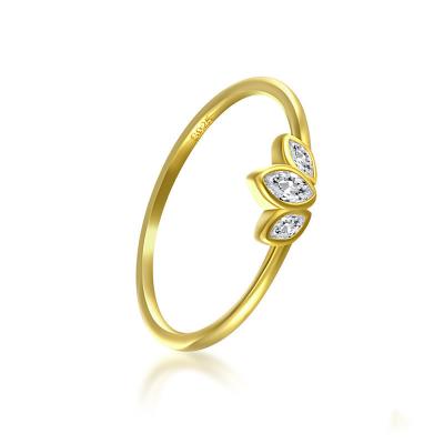 China Hot Selling Creative Single Eye FASHIONABLE Diamond Fine Horse Ring For Girl 925 Sterling Silver Ring Gold Plate for sale