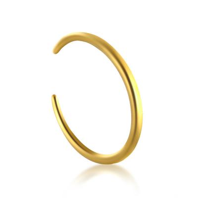 China Shiny Thin Tail Ring Minimalist Gold Opening 925 Sterling Silver Ring CIA Fashion Jewelry for sale