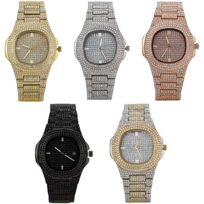 China Popular Watch 2022 Full Diamond Watch Men Quartz Watches High Quality Quartz Watches for sale