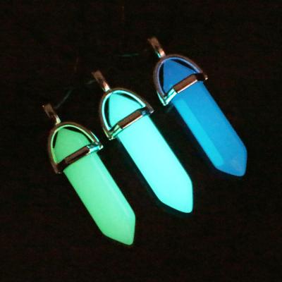 China Trendy Fashion Hexagonal Prism Moonstone Necklaces Pendant Jewelry for sale