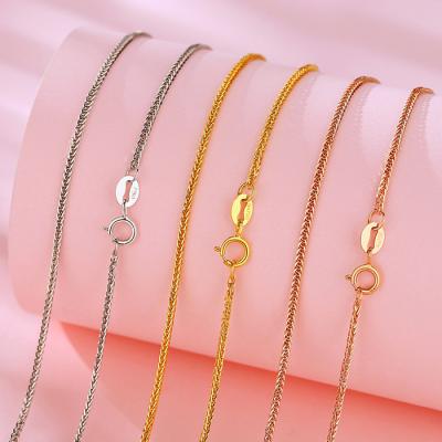 China FASHIONABLE Real Gold 18k Real Gold Necklace Au750 Pure Gold Necklace for sale