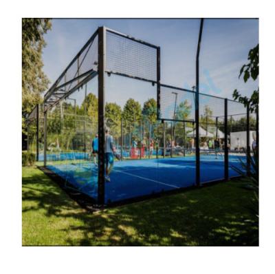 China Load more quantity each popular indoor panoramic padel court of container factory supply good prices for sale