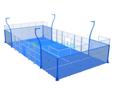 China Load more quantity each outdoor container Pistas de padel Panoramic Padel tennis court paddle tennis court for sale