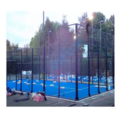 China Load More Quantity Each Professional Super Panoramic Container Padel Court Outdoor Sports Padel Court Dispenser From China for sale