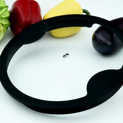 China Hotsale Viable Universal Silicone Lid Glass Covers For Pots And Pans Tampa De Vidro for sale