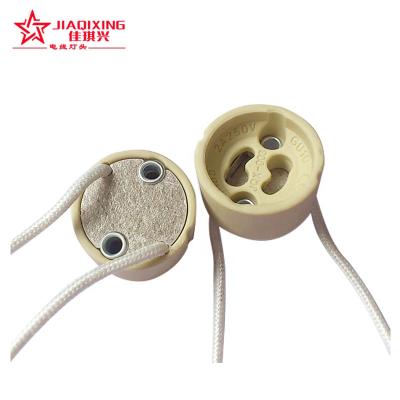 China Gu10 GU10 Lamp Socket Porcelain Ceramic Socket For Downlight for sale