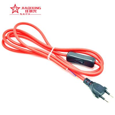 China Hot Sale Residential / General Purpose EU Plug With Electric Power Wire And Switch for sale