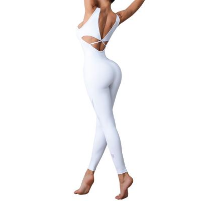 China Breathable All-in-one Fitness Sports Suit Yoga Suit Quick Dry Dance Fit One Pieces Yoga Clothing For Women for sale